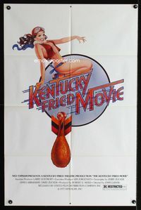 2r467 KENTUCKY FRIED MOVIE one-sheet movie poster '77 great rare chickenbomb artwork!