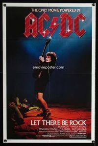 2r520 LET THERE BE ROCK one-sheet movie poster '82 AC/DC, Angus Young, Bon Scott, heavy metal!
