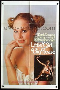 2r542 LITTLE GIRL BIG TEASE one-sheet '77 watch sexy half-clad Jody Ray grow up before your eyes!