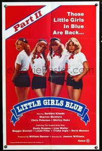 2r543 LITTLE GIRLS BLUE PART II one-sheet poster '83 Barbara Klouds, Sharron Mcintyre, x-rated!