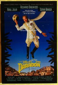 2r617 MOON OVER PARADOR DS one-sheet movie poster '88 Ricahrd Dreyfuss, Raul Julia, Sonia Braga