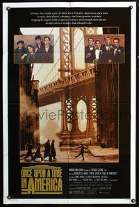 2r649 ONCE UPON A TIME IN AMERICA one-sheet poster '84 Sergio Leone, Robert De Niro, James Woods