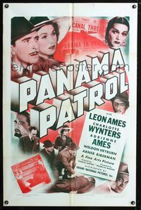 2r012 PANAMA PATROL 1sh '39 Leon Ames, Charlotte Wynters, Adrienne Ames, murder in Central America!