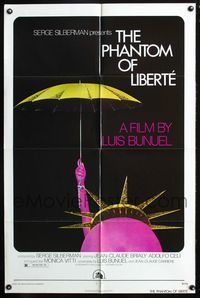 2r669 PHANTOM OF LIBERTY one-sheet '74 Le Fantome de la liberte, Luis Bunuel, Jean-Claude Brialy!