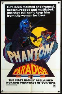 2r672 PHANTOM OF THE PARADISE revised 1sheet '74 Brian De Palma, he sold his soul for rock & roll!