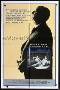 2r705 REAR WINDOW one-sheet movie poster R83 Alfred Hitchcock, Jimmy Stewart