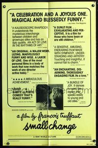 2r808 SMALL CHANGE one-sheet movie poster '76 Francois Truffaut's L'Argent de Poche