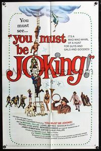 2r985 YOU MUST BE JOKING one-sheet '65 Michael Winner, English, It's a mad-mad whirl of a hunt!