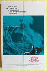 2s083 FANTASTIC PLASTIC MACHINE one-sheet movie poster '69 cool wave image, surfing documentary!