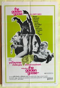 2s088 FILE OF THE GOLDEN GOOSE one-sheet movie poster '69 Yul Brynner, Charles Gray, Edward Woodward