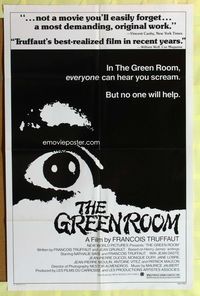 2s139 GREEN ROOM one-sheet movie poster '79 La Cambre Verte, Francois Truffaut, Nathalie Baye