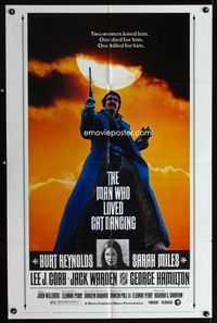 2s252 MAN WHO LOVED CAT DANCING one-sheet '73 great full-length image of Burt Reynolds with gun!