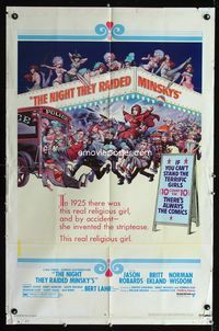 2s326 NIGHT THEY RAIDED MINSKY'S one-sheet movie poster '68 great wild Frank Frazetta art!