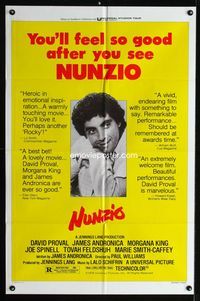 2s340 NUNZIO one-sheet movie poster '78 David Proval, James Andronica, Morgana King