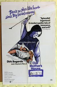 2s359 OUR MOTHER'S HOUSE one-sheet poster '67 Dirk Bogarde, Margaret Brooks, cool stylized art!