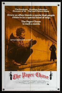 2s367 PAPER CHASE one-sheet movie poster '73 Tim Bottoms, John Houseman, James Bridges, Harvard law!
