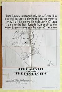 2s400 PRODUCERS style B one-sheet movie poster '67 Mel Brooks, Zero Mostel, Gene Wilder