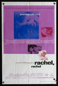 2s406 RACHEL, RACHEL one-sheet movie poster '68 Joanne Woodward directed by husband Paul Newman!
