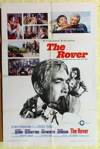 2s415 ROVER one-sheet poster '68 L'Avventuriero, Anthony Quinn, Rita Hayworth, Rosanna Sciaffino