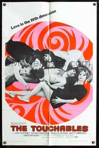2s496 TOUCHABLES one-sheet movie poster '68 psychedelic love in the fifth dimension!
