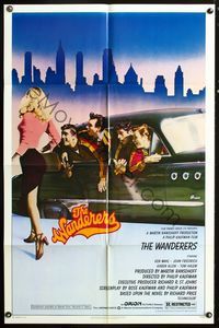 2s525 WANDERERS 1sheet '79 Ken Wahl in Philip Kaufman's 1950s New York City teen gang cult classic!