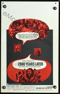 2t004 2000 YEARS LATER window card poster '69 historical comedy, look what's happening here!