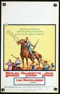 2t024 APPALOOSA WC '66 Marlon Brando rode the lustful & lawless to live on the edge of violence!