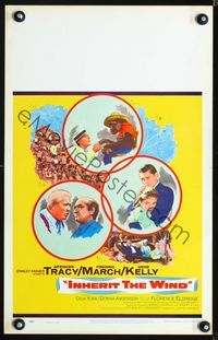 2t193 INHERIT THE WIND WC '60 art of Spencer Tracy, Fredric March, Gene Kelly & wacky chimp!