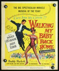 2t465 WALKING MY BABY BACK HOME WC '53 artwork of dancing Donald O'Connor & sexy Janet Leigh!