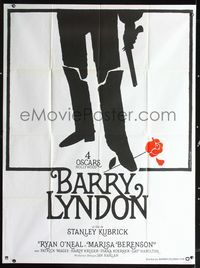 2u341 BARRY LYNDON French one-panel poster '75 Stanley Kubrick, classic art by Jouineau Bourduge!