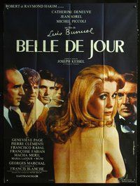 2u345 BELLE DE JOUR French one-panel '67 Luis Bunuel, close up of sexy near-naked Catherine Deneuve!