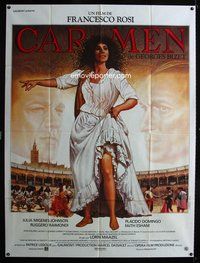 2u358 CARMEN French one-panel poster '84 Francesco Rosi, Placido Domingo, great Landi art of Carmen!