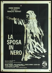 2u104 BRIDE WORE BLACK Italian 1panel R70s Francois Truffaut's Le Mariee Etait en Noir, Jeanne Moreau