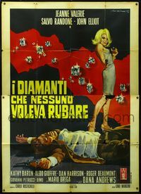 2u047 NO DIAMONDS FOR URSULA Italian 2p '68 sexy Jeanne Valerie w/ gun & jewels by Rodolfo Gasparri!