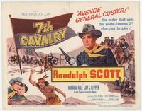 2v308 7th CAVALRY TC '56 Randolph Scott avenges General Custer & the massacre at Little Big Horn!