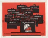 2v316 ADVISE & CONSENT title card '62 Otto Preminger, classic Saul Bass Washington Capitol artwork!