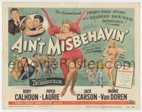 2v317 AIN'T MISBEHAVIN' title card '55 sexy full-length images of Piper Laurie & Mamie Van Doren!