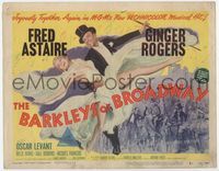 2v334 BARKLEYS OF BROADWAY TC '49 artwork of Fred Astaire & Ginger Rogers dancing in New York!