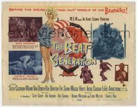 2v337 BEAT GENERATION TC '59 sexy artwork of barely-dressed Mamie Van Doren, Louis Armstrong shown!