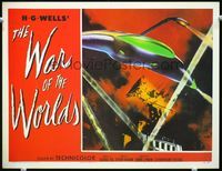 2v006 WAR OF THE WORLDS Fantasy #9 LC '90s incredible image of space ship attacking city!