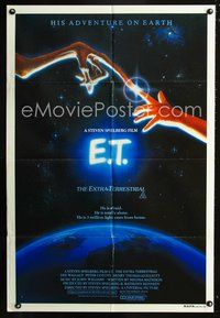 2w294 E.T. THE EXTRA TERRESTRIAL Aust one-sheet poster '82 Steven Spielberg classic, John Alvin art!