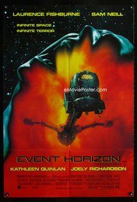 2w296 EVENT HORIZON DS Aust one-sheet '97 Laurence Fishburne, Sam Neill, cool different image!