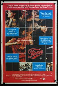 2w301 FAME Australian movie one-sheet poster '80 Alan Parker, Irene Cara