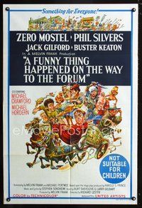 2w317 FUNNY THING HAPPENED ON THE WAY TO THE FORUM Aust 1sh '66great Jack Davis art of entire cast!