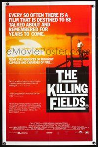 2w359 KILLING FIELDS Aust movie one-sheet poster '84 Roland Joffe, Sam Waterston, John Malkovich