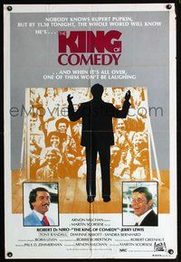 2w363 KING OF COMEDY Aust 1sheet '83 Robert DeNiro, Martin Scorsese, Jerry Lewis, cool montage art!