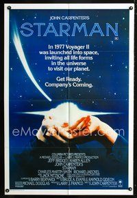 2w461 STARMAN Australian movie one-sheet poster '84 John Carpenter, alien Jeff Bridges, Karen Allen