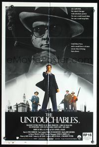 2w491 UNTOUCHABLES Aust one-sheet '87 Kevin Costner, Robert De Niro, Sean Connery, Brian De Palma