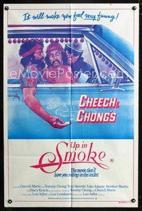2w492 UP IN SMOKE Aust one-sheet '78 Cheech & Chong marijuana drug classic, great Scakisbrick art!