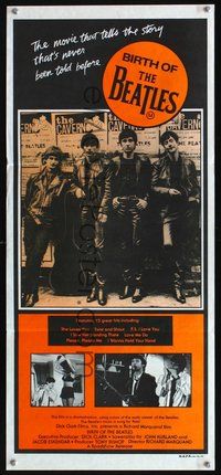 2w531 BIRTH OF THE BEATLES Aust daybill '79 re-creation of the origin of John, Paul, George & Ringo